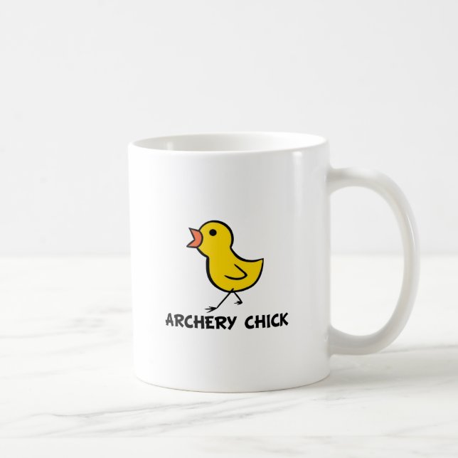 De Café Taza del polluelo del tiro al arco (Derecha)