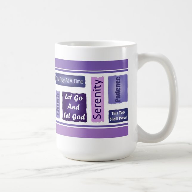 De Café taza del programa 12-Step (Derecha)