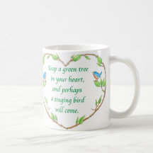 taza del proverbio del pájaro