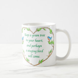 De Café taza del proverbio del pájaro