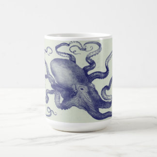 De Café taza del pulpo del vintage