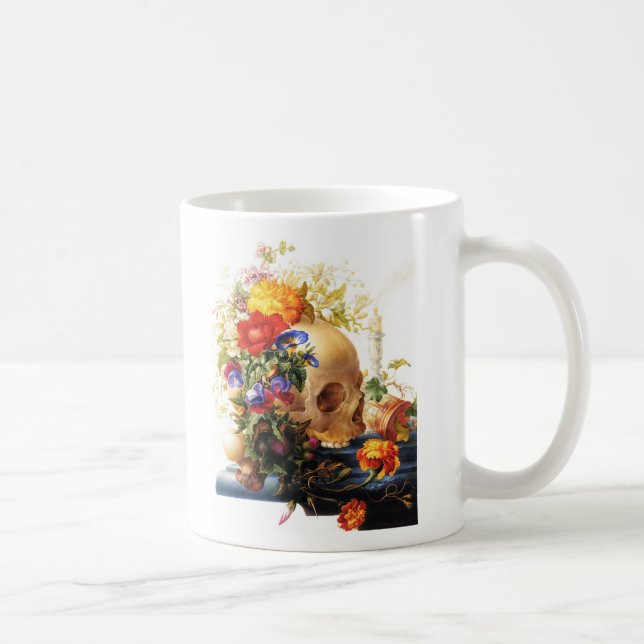 De Café Taza del ramo del cráneo (Derecha)