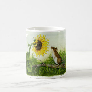 De Café Taza del ratón del girasol