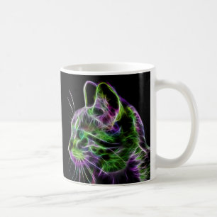 De Café Taza del regalo del gato del fractal