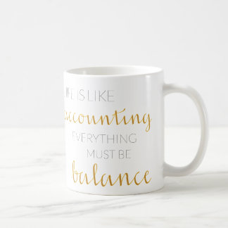 De Café Taza del regalo para el contable con alfabeto