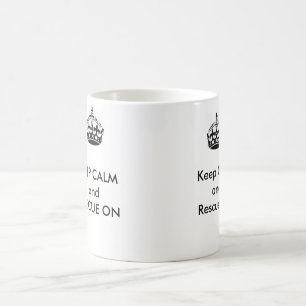 De Café Taza del rescate - guarde la calma y el rescate