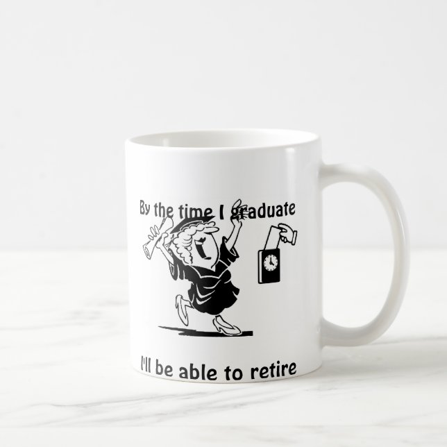 De Café Taza del retiro y del graduado (Derecha)