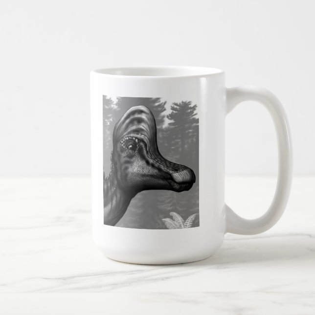 De Café Taza del retrato del Corythosaurus (Derecha)
