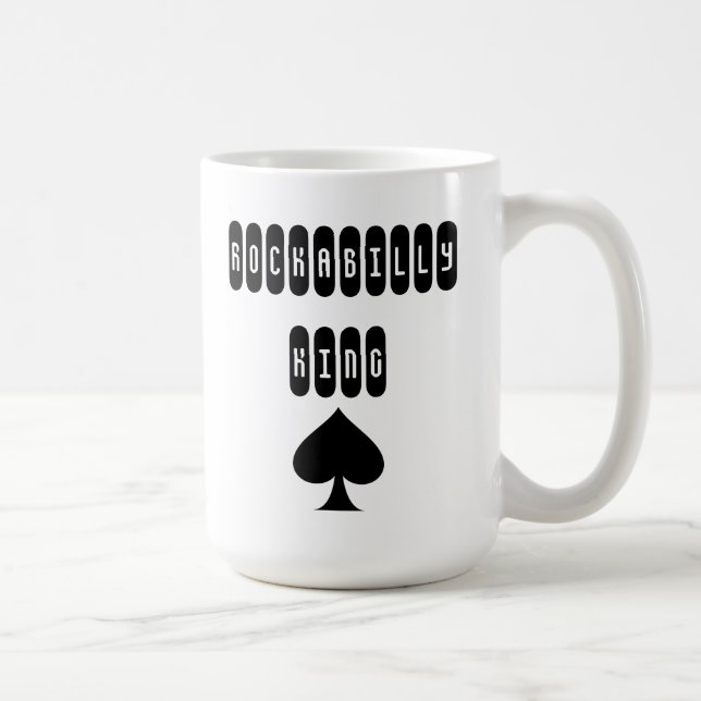 De Café Taza del rey Rockabilly con pala (Derecha)