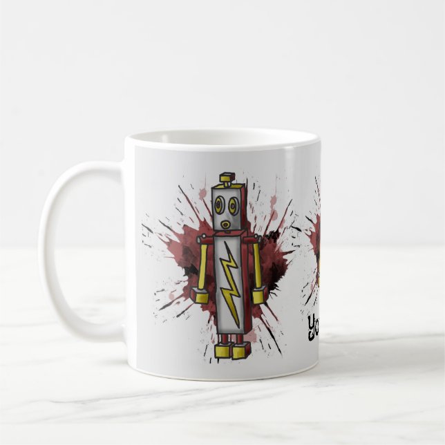 De Café Taza del Robot Número 5 (Izquierda)