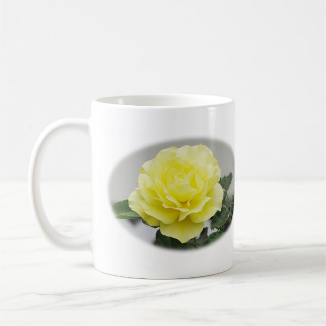 De Café Taza del rosa amarillo (Izquierda)