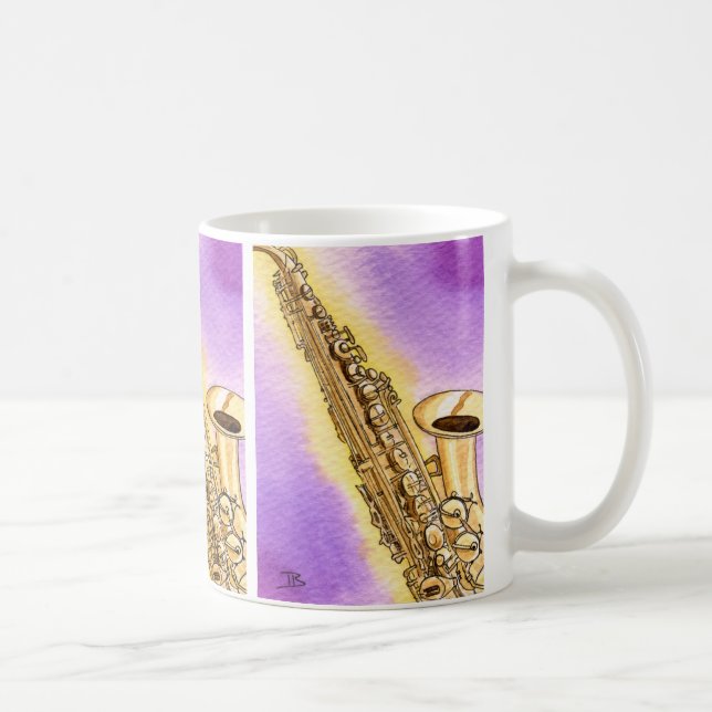 De Café Taza del saxofón (Derecha)