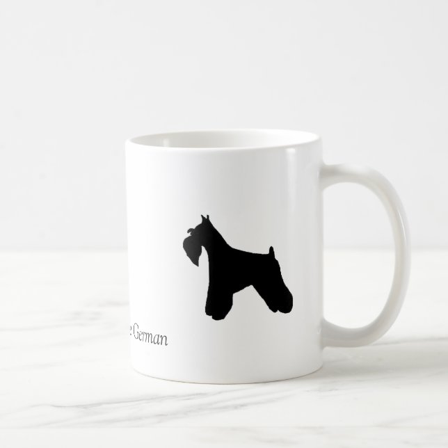 De Café Taza del Schnauzer miniatura (Derecha)