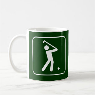 De Café Taza del símbolo del golf