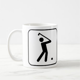 De Café Taza del símbolo del golf