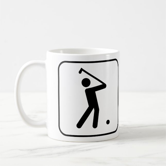 De Café Taza del símbolo del golf (Izquierda)
