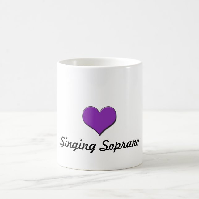 De Café Taza del soprano del canto (Centro)