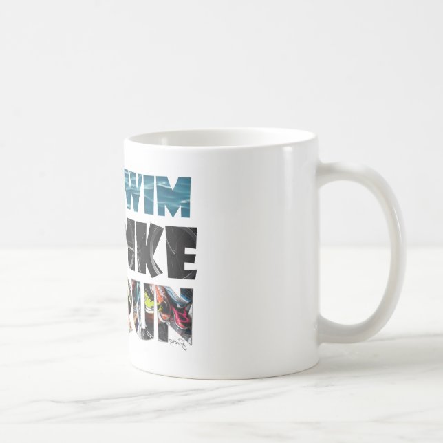 De Café taza del swimbikerun (Derecha)