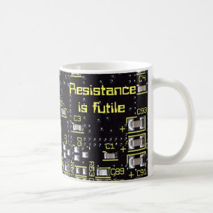 De Café Taza del tablero del circuito integrado, vidrio o
