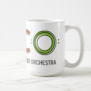 De Café taza del TACO 15oz - blanco