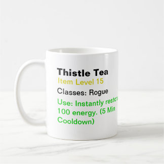 De Café Taza del té del cardo - wow