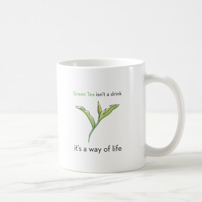De Café Taza del té verde (Derecha)