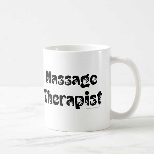 De Café Taza del terapeuta del masaje (Derecha)