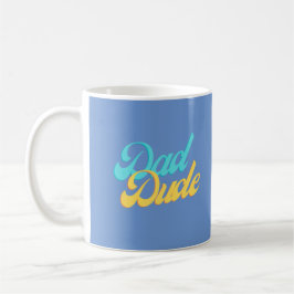 De Café Taza del Tipo Papá Fondo Azul Claro