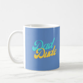 De Café Taza del Tipo Papá Fondo Azul Claro