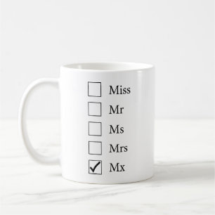 De Café Taza del título del MX (cinco opciones)