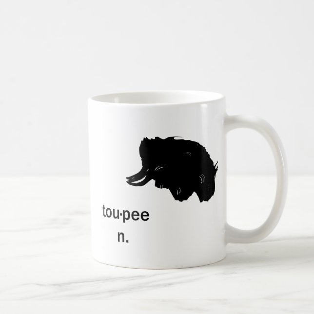 De Café Taza del Toupee (Derecha)