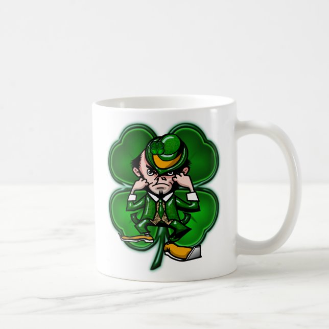 De Café Taza del trébol del Leprechaun (Derecha)