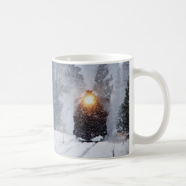 De Café Taza del tren del invierno (Derecha)