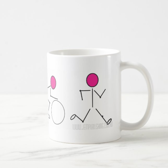 De Café taza del triathlon (Derecha)
