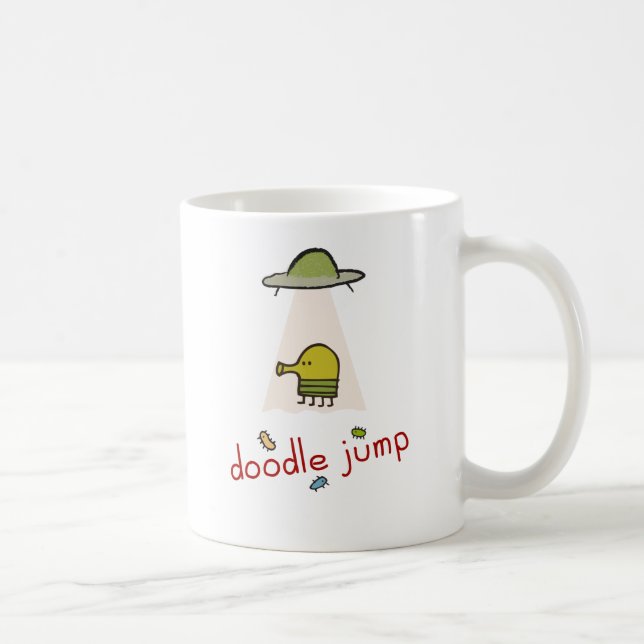 De Café Taza del UFO del salto del Doodle (Derecha)