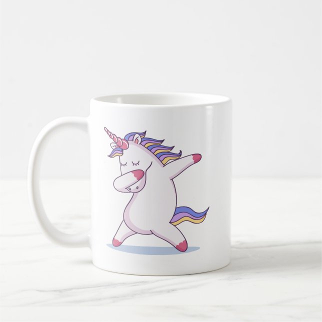 De Café Taza del unicornio que frota (Izquierda)