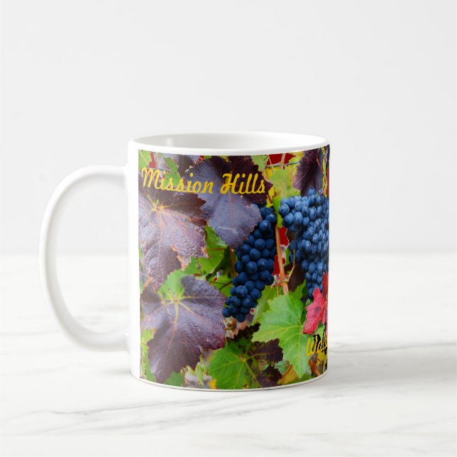 De Café taza del viñedo (Izquierda)