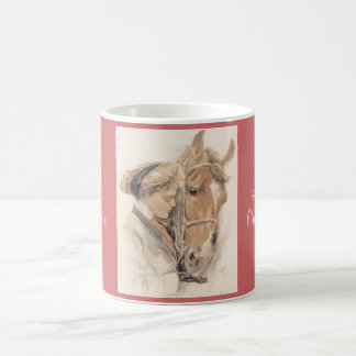 De Café Taza del vintage del caballo