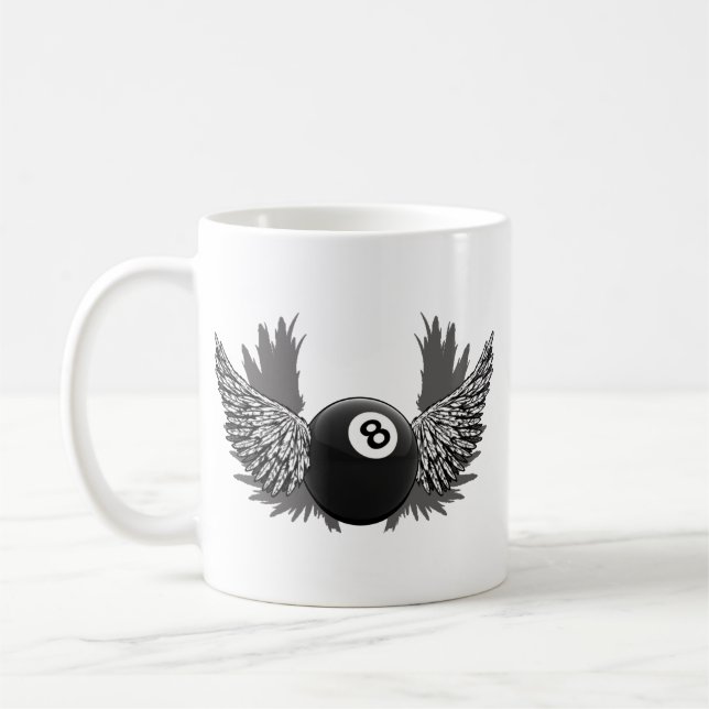 De Café Taza del vuelo 8Ball (Izquierda)