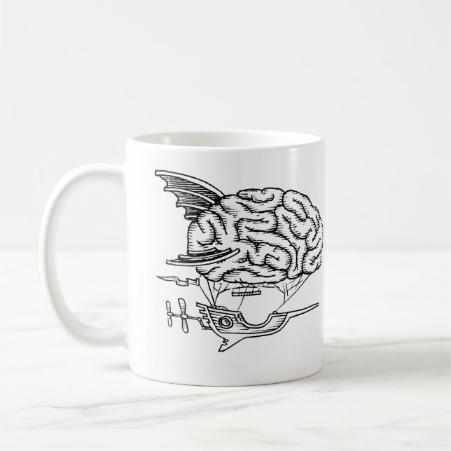 De Café Taza del zepelín del cerebro (Izquierda)
