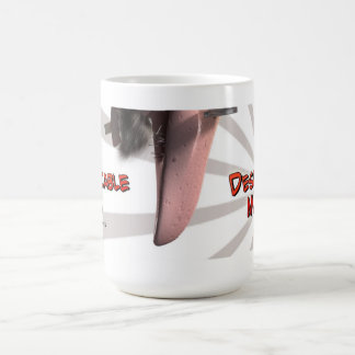 De Café Taza despreciable del hombre zurda