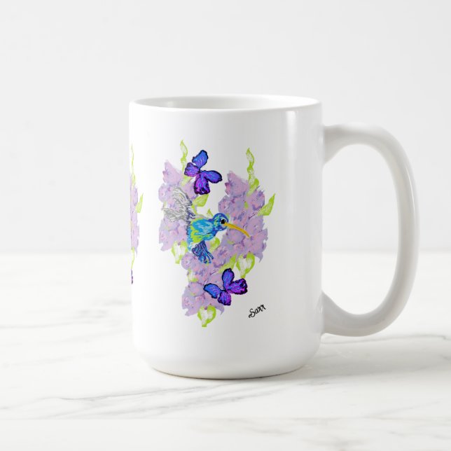 De Café Taza :  Día con un colibrí  (Derecha)