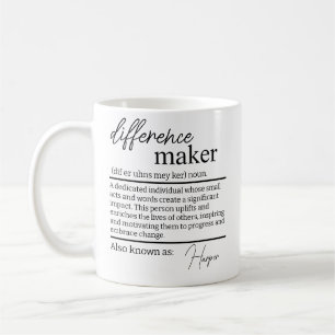 De Café Taza Difference Maker, Difference Maker Personaliz
