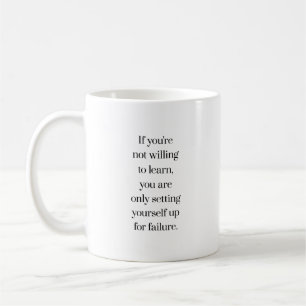 De Café Taza Dispuesto a Aprender