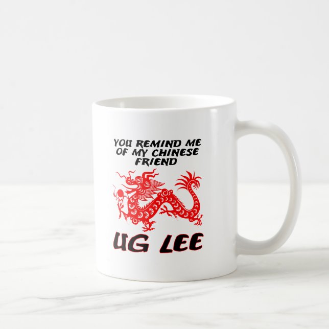 De Café Taza Divertida Amigo Chino Ug Lee (Derecha)