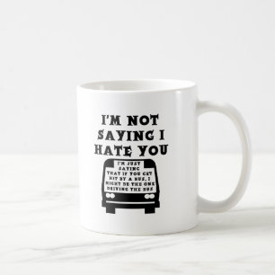 De Café Taza Divertida Atropellado Por Un Autobús