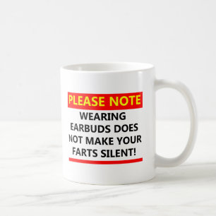 De Café Taza Divertida Auriculares Silenciosos