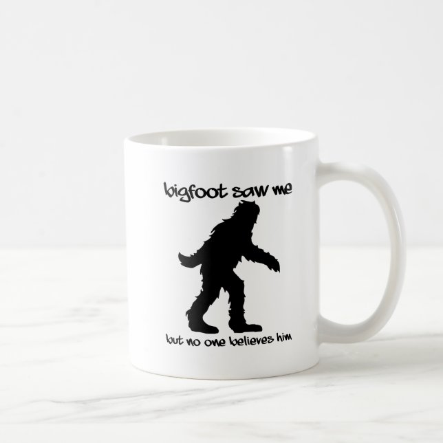 De Café Taza Divertida Bigfoot Me Vió (Derecha)