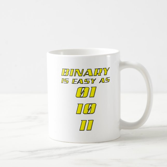 De Café Taza Divertida Binaria Fácil (Derecha)