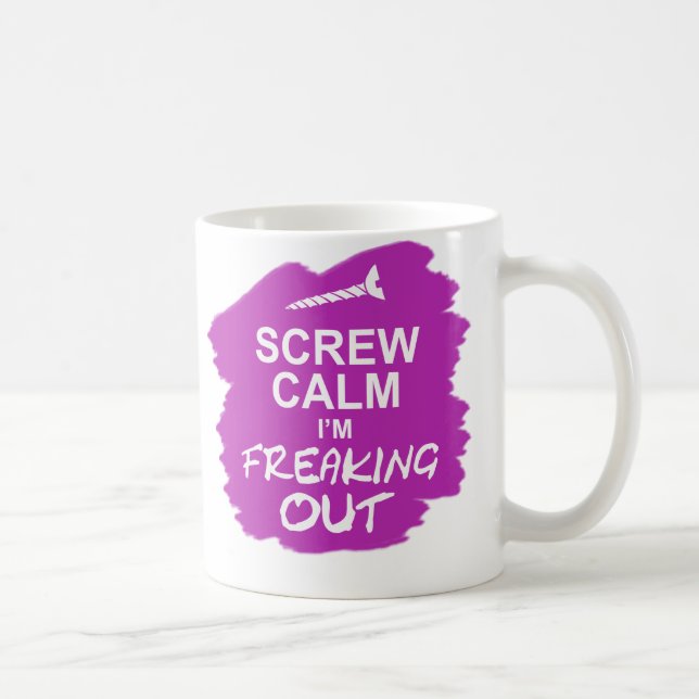 De Café Taza divertida: Calma del tornillo que Freaking (Derecha)